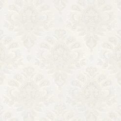 GoodHome Abeli White Russian Damask Metallic Effect Textured Wallpaper -Trade Points goodhome abeli white russian damask metallic effect textured wallpaper3663602559924 39c bq