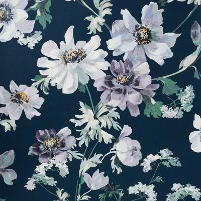 GoodHome Amazo Blue Floral Textured Wallpaper 4 GoodHome Amazo Blue Floral Textured Wallpaper - Image 2
