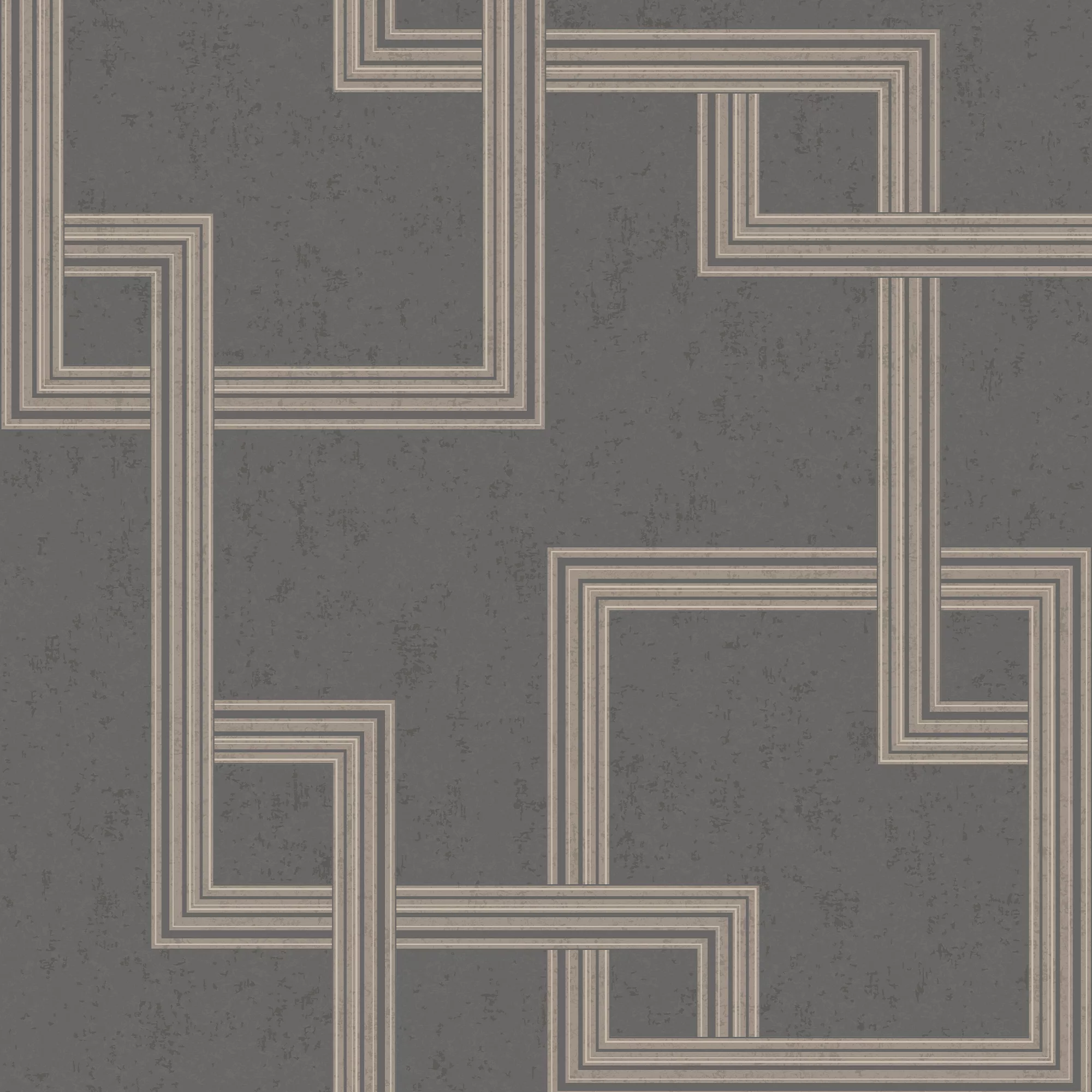 GoodHome Amfi Grey Geometric Metallic Effect Textured Wallpaper 4 GoodHome Amfi Grey Geometric Metallic Effect Textured Wallpaper - Image 2