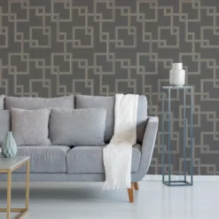 GoodHome Amfi Grey Geometric Metallic Effect Textured Wallpaper 12 GoodHome Amfi Grey Geometric Metallic Effect Textured Wallpaper -Trade Points goodhome amfi grey geometric metallic effect textured wallpaper5059340408538 21i
