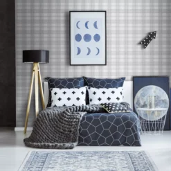 GoodHome Atherton Grey Tartan Metallic Effect Textured Wallpaper 10 GoodHome Atherton Grey Tartan Metallic Effect Textured Wallpaper -Trade Points goodhome atherton grey tartan metallic effect textured wallpaper5059340410463 01i bq