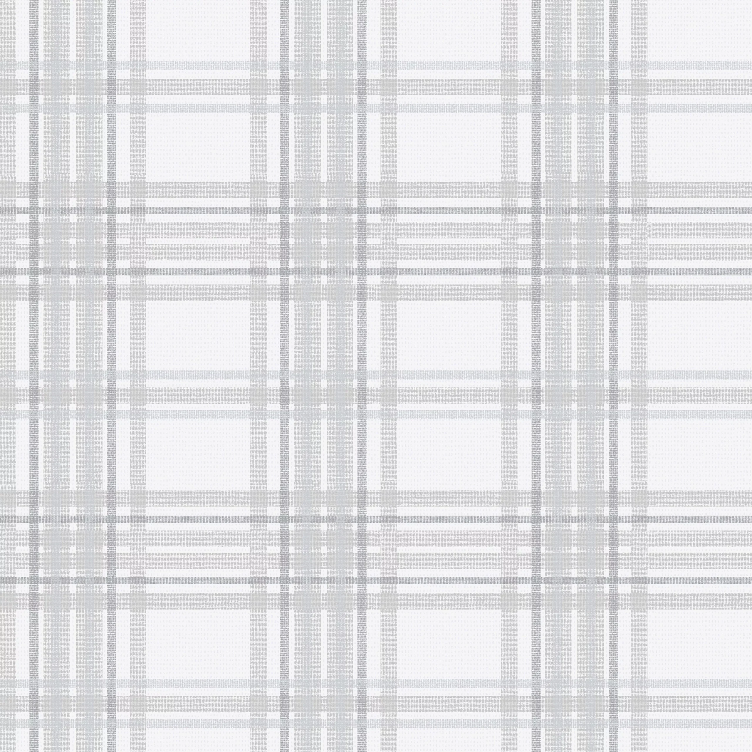 GoodHome Atherton Grey Tartan Metallic Effect Textured Wallpaper 4 GoodHome Atherton Grey Tartan Metallic Effect Textured Wallpaper - Image 2