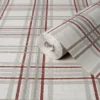 GoodHome Atherton Red Tartan Metallic Effect Textured Wallpaper 2 GoodHome Atherton Red Tartan Metallic Effect Textured Wallpaper -Trade Points goodhome atherton red tartan metallic effect textured wallpaper5059340410555 01c