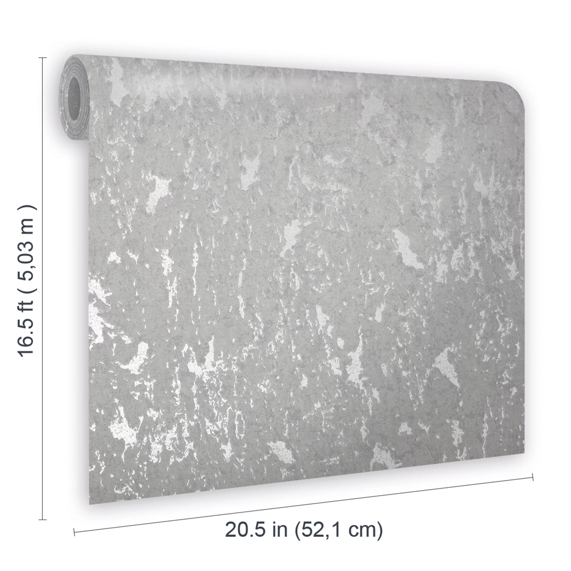 GoodHome Avington Silver Effect Textured Wallpaper 8 GoodHome Avington Silver Effect Textured Wallpaper - Image 6