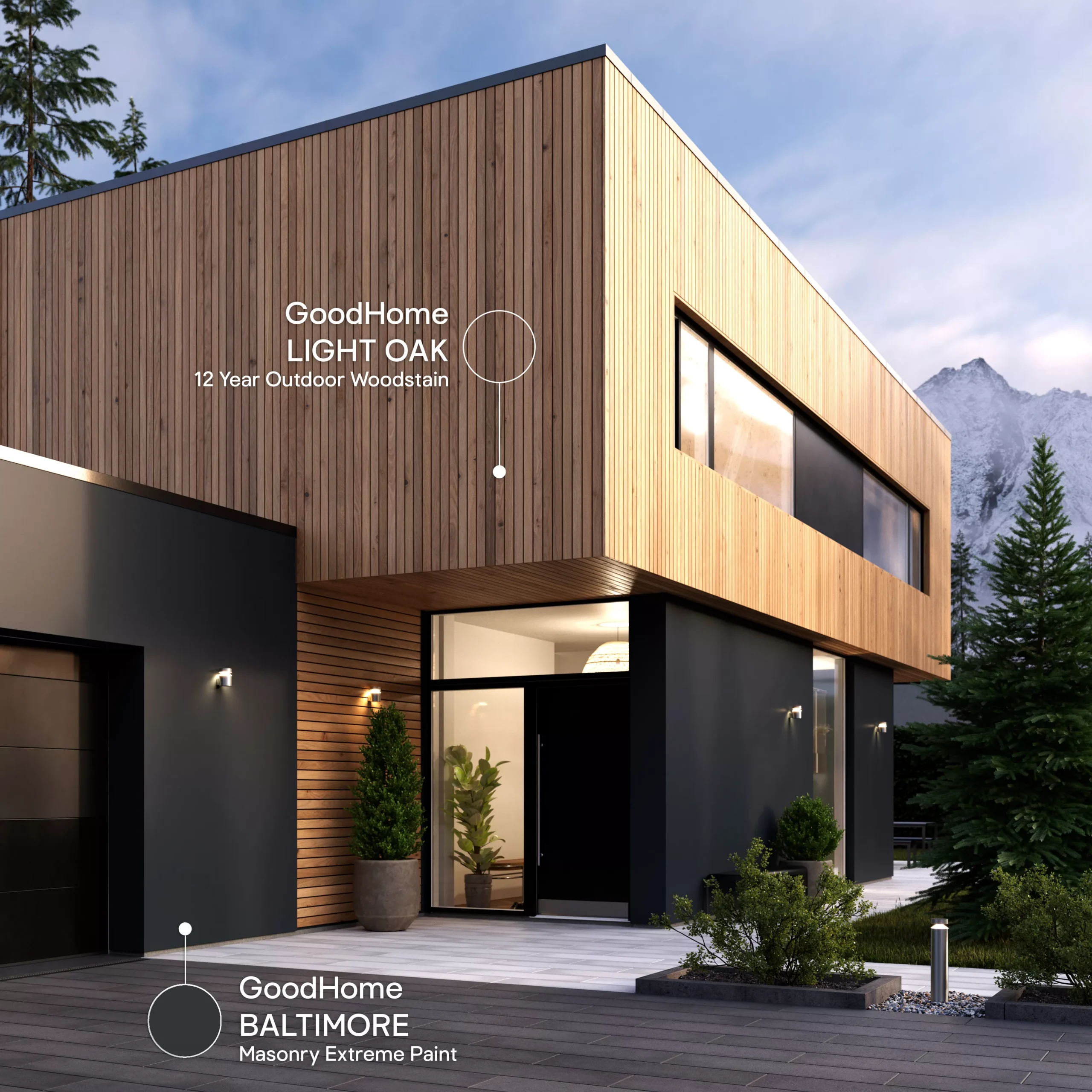 GoodHome Baltimore Smooth Matt Masonry Paint, 10L Tin 5 GoodHome Baltimore Smooth Matt Masonry Paint, 10L Tin - Image 3