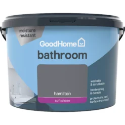 GoodHome Bathroom Hamilton Soft Sheen Emulsion Paint, 2.5L 9 GoodHome Bathroom Hamilton Soft Sheen Emulsion Paint, 2.5L -Trade Points goodhome bathroom hamilton soft sheen emulsion paint 2 5l3663602591344 02c