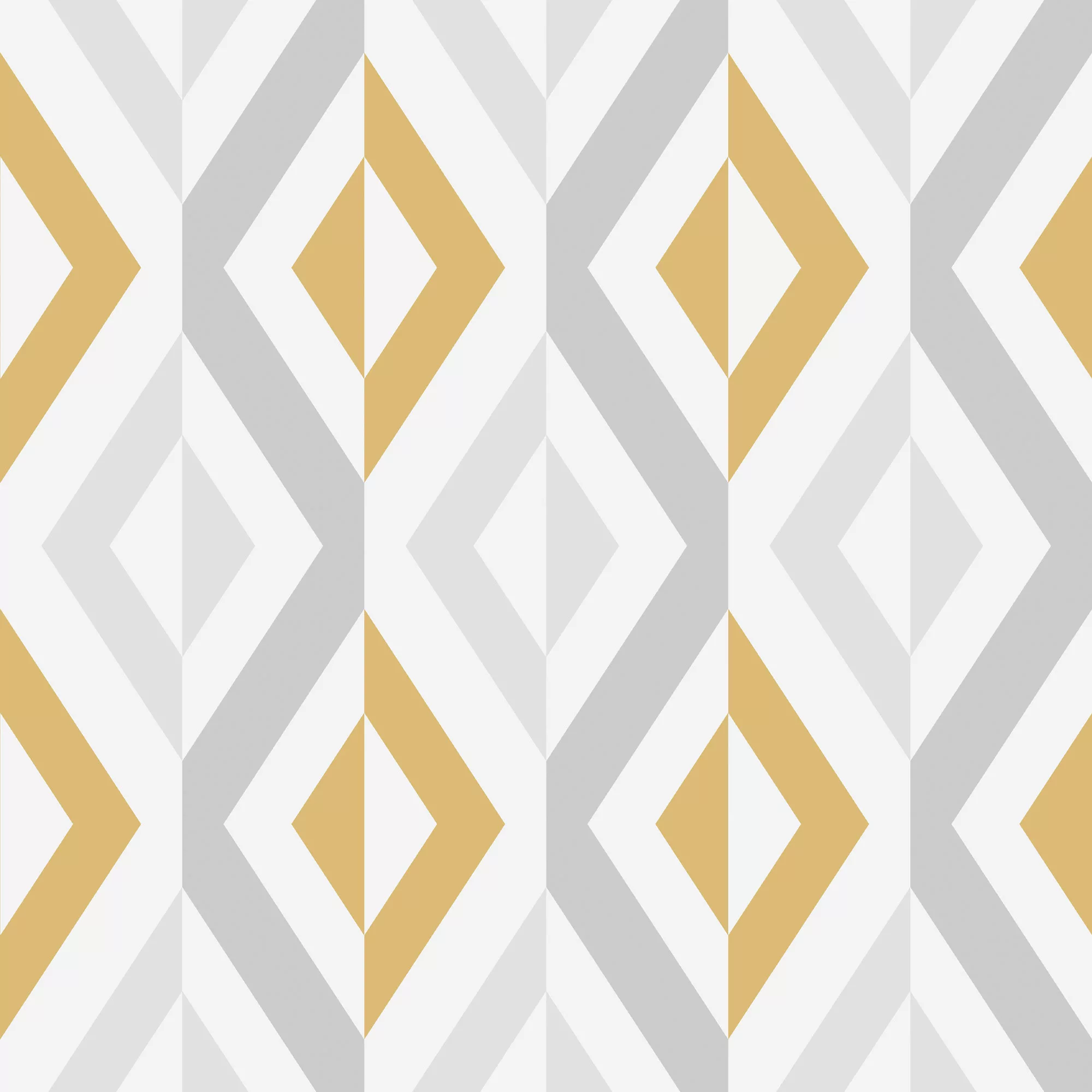 GoodHome Beril Grey & Ochre Geometric Gold Effect Textured Wallpaper 4 GoodHome Beril Grey & Ochre Geometric Gold Effect Textured Wallpaper - Image 2