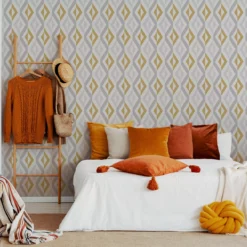 GoodHome Beril Grey & Ochre Geometric Gold Effect Textured Wallpaper 14 GoodHome Beril Grey & Ochre Geometric Gold Effect Textured Wallpaper -Trade Points goodhome beril grey ochre geometric gold effect textured wallpaper5059340408750 21i
