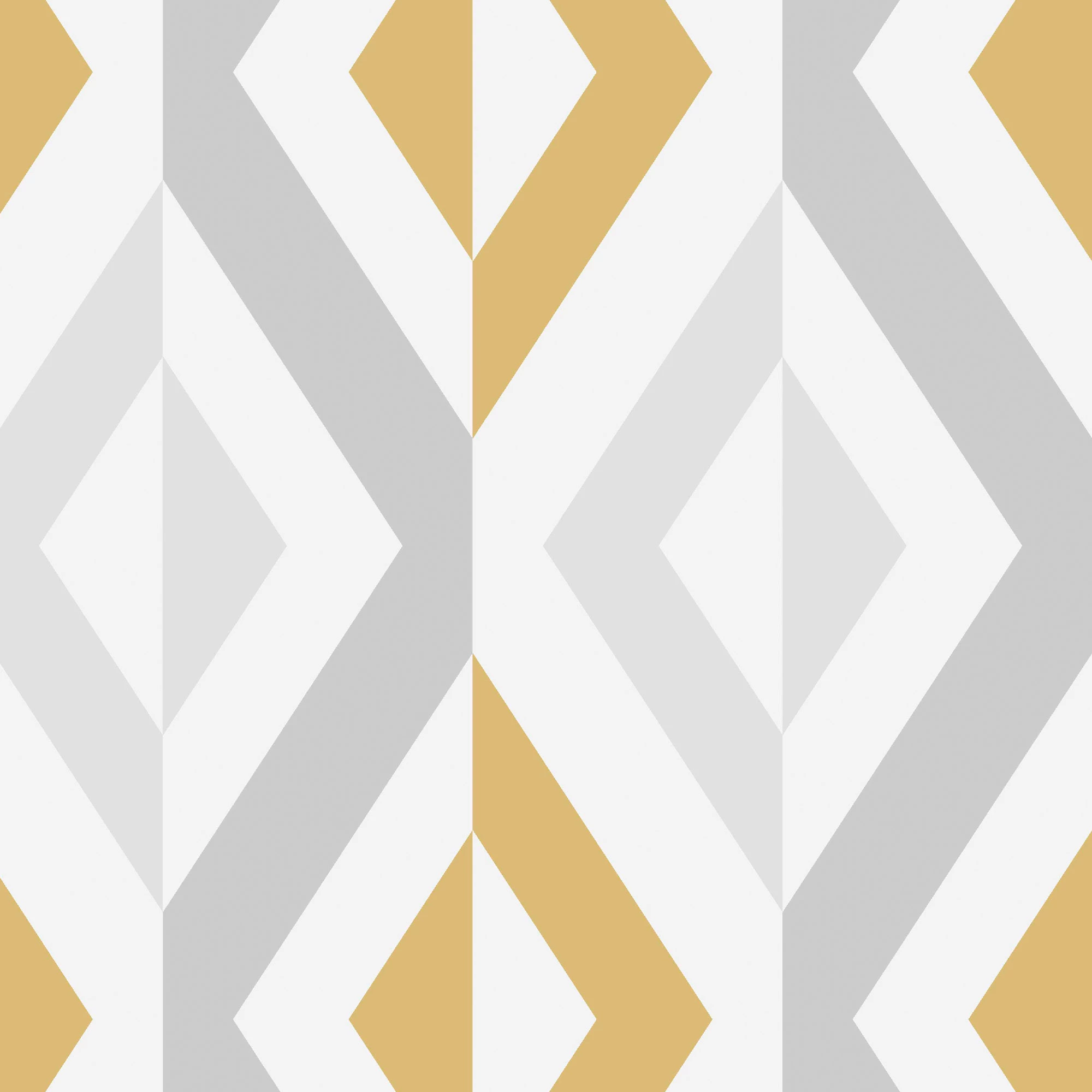 GoodHome Beril Grey & Ochre Geometric Gold Effect Textured Wallpaper 5 GoodHome Beril Grey & Ochre Geometric Gold Effect Textured Wallpaper - Image 3