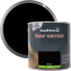 GoodHome Black Satin Floor Wood Varnish, 2.5L 1 GoodHome Black Satin Floor Wood Varnish, 2.5L -Trade Points goodhome black satin floor wood varnish 2 5l5059340487021 21c