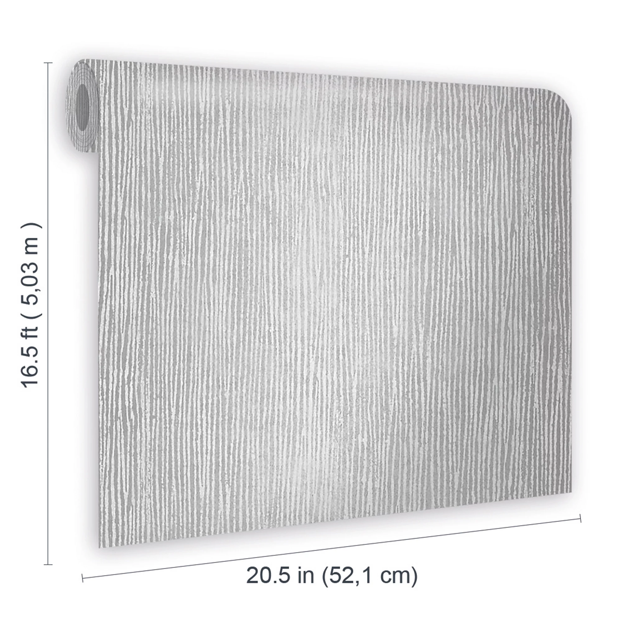 GoodHome Bloxholm Grey Striped Silver Effect Textured Wallpaper 8 GoodHome Bloxholm Grey Striped Silver Effect Textured Wallpaper - Image 6