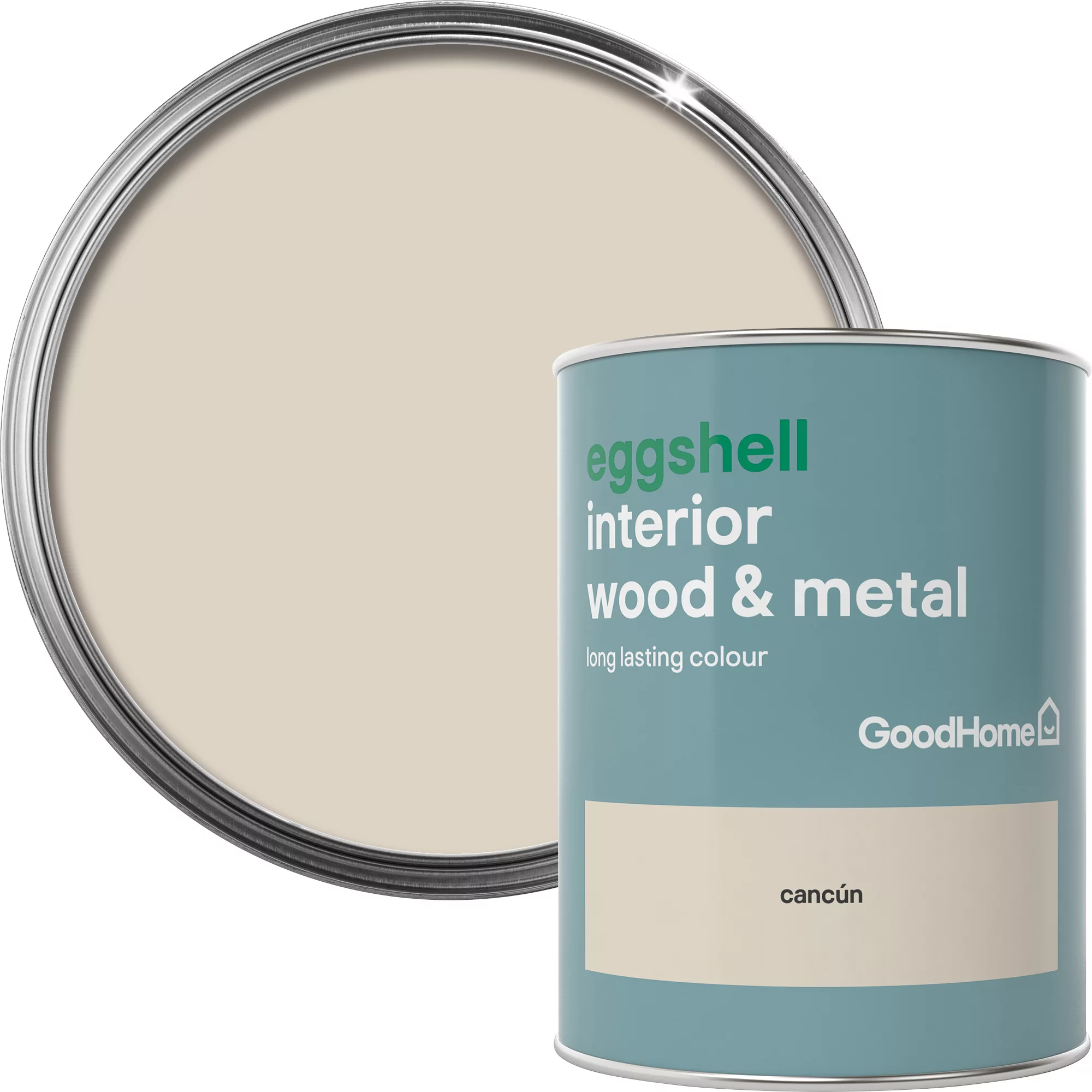 GoodHome Cancún Eggshell Metal & Wood Paint, 750ml 3 GoodHome Cancún Eggshell Metal & Wood Paint, 750ml