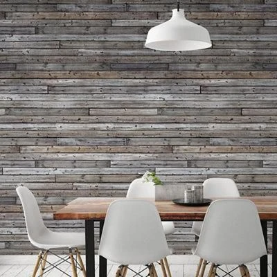 GoodHome Cardew Grey Wood Effect Matt Mural 5 GoodHome Cardew Grey Wood Effect Matt Mural - Image 3