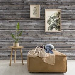 GoodHome Cardew Grey Wood Effect Matt Mural 11 GoodHome Cardew Grey Wood Effect Matt Mural -Trade Points goodhome cardew grey wood effect matt mural5059340410142 02i
