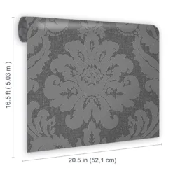 GoodHome Chalfont Charcoal Damask Glitter Effect Textured Wallpaper 13 GoodHome Chalfont Charcoal Damask Glitter Effect Textured Wallpaper -Trade Points goodhome chalfont charcoal damask glitter effect textured wallpaper5059340410708 02t
