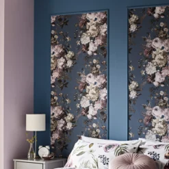GoodHome Chryso Blue Floral Textured Wallpaper 10 GoodHome Chryso Blue Floral Textured Wallpaper -Trade Points goodhome chryso blue floral textured wallpaper5059340408873 01i