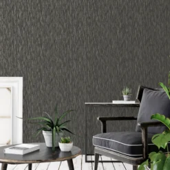 GoodHome Ciral Black Plains Metallic Effect Textured Wallpaper 13 GoodHome Ciral Black Plains Metallic Effect Textured Wallpaper -Trade Points goodhome ciral black plains metallic effect textured wallpaper5059340408910 20i