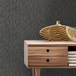 GoodHome Ciral Black Plains Metallic Effect Textured Wallpaper 14 GoodHome Ciral Black Plains Metallic Effect Textured Wallpaper -Trade Points goodhome ciral black plains metallic effect textured wallpaper5059340408910 21i