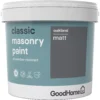 GoodHome Classic Oakland Smooth Matt Masonry Paint, 5L Tin 1 GoodHome Classic Oakland Smooth Matt Masonry Paint, 5L Tin -Trade Points goodhome classic oakland smooth matt masonry paint 5l tin5059340073651 02c BQ