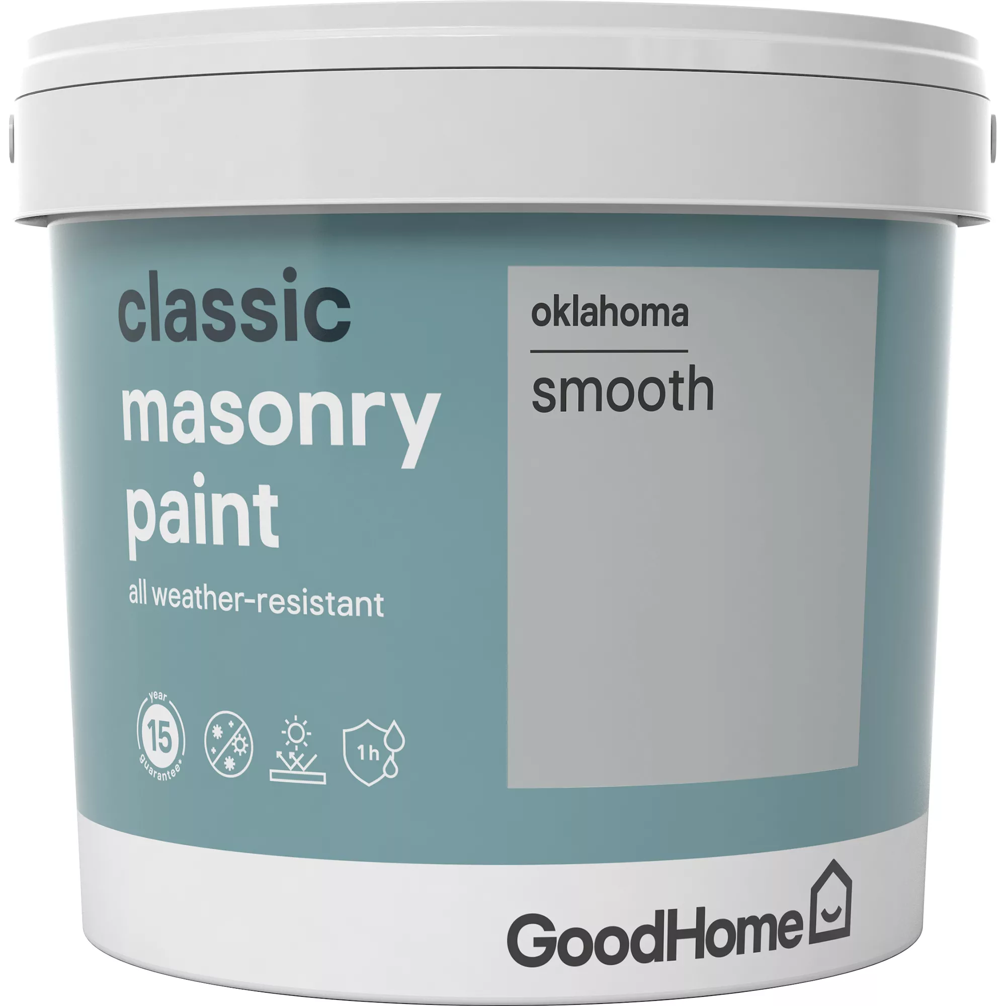 GoodHome Classic Oklahoma Smooth Matt Masonry Paint, 5L 4 GoodHome Classic Oklahoma Smooth Matt Masonry Paint, 5L - Image 2