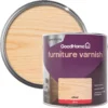 GoodHome Clear Gloss Multi-surface Furniture Wood Varnish, 2.5L
