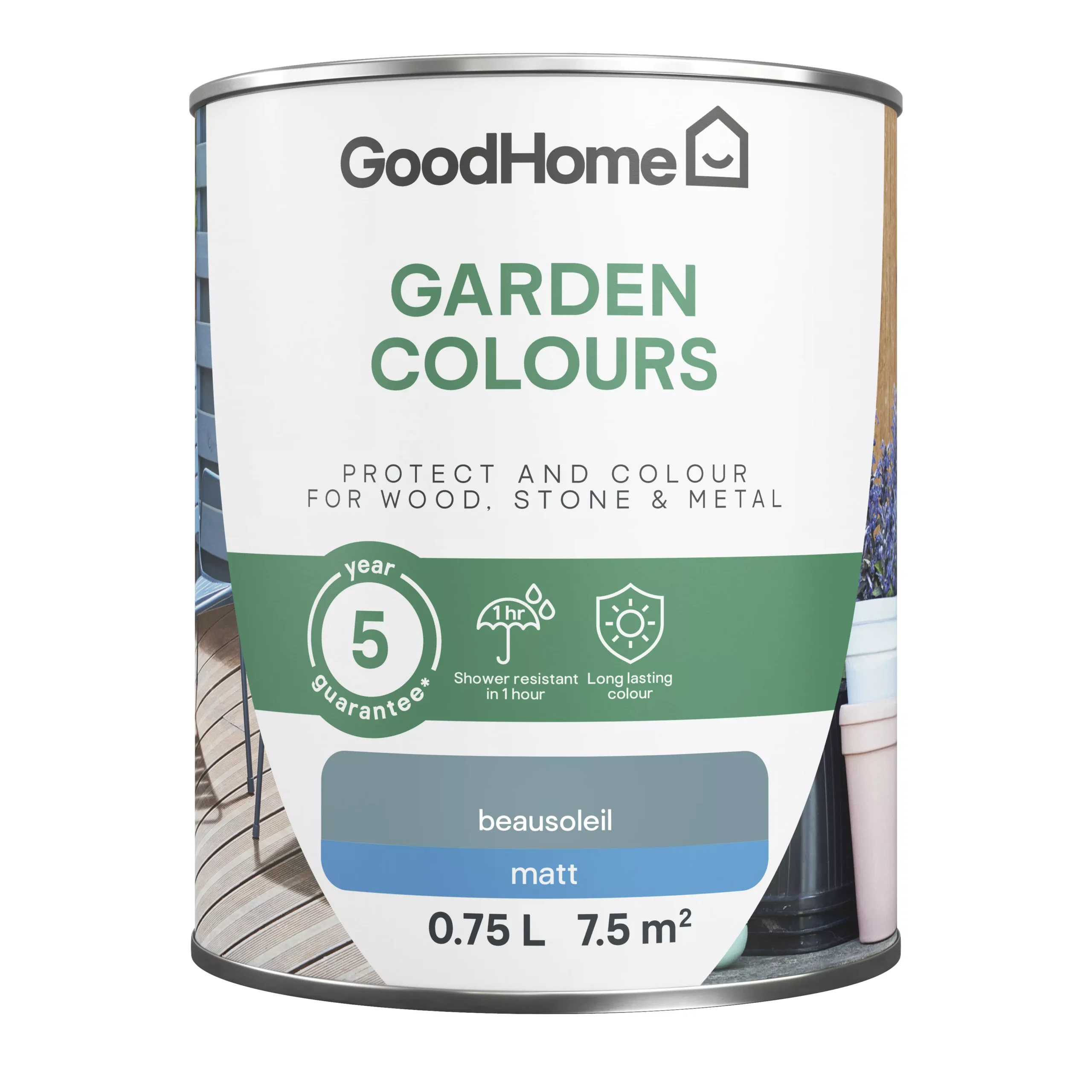 GoodHome Colour It Beausoleil Matt Multi-surface Paint, 750ml 4 GoodHome Colour It Beausoleil Matt Multi-surface Paint, 750ml - Image 2