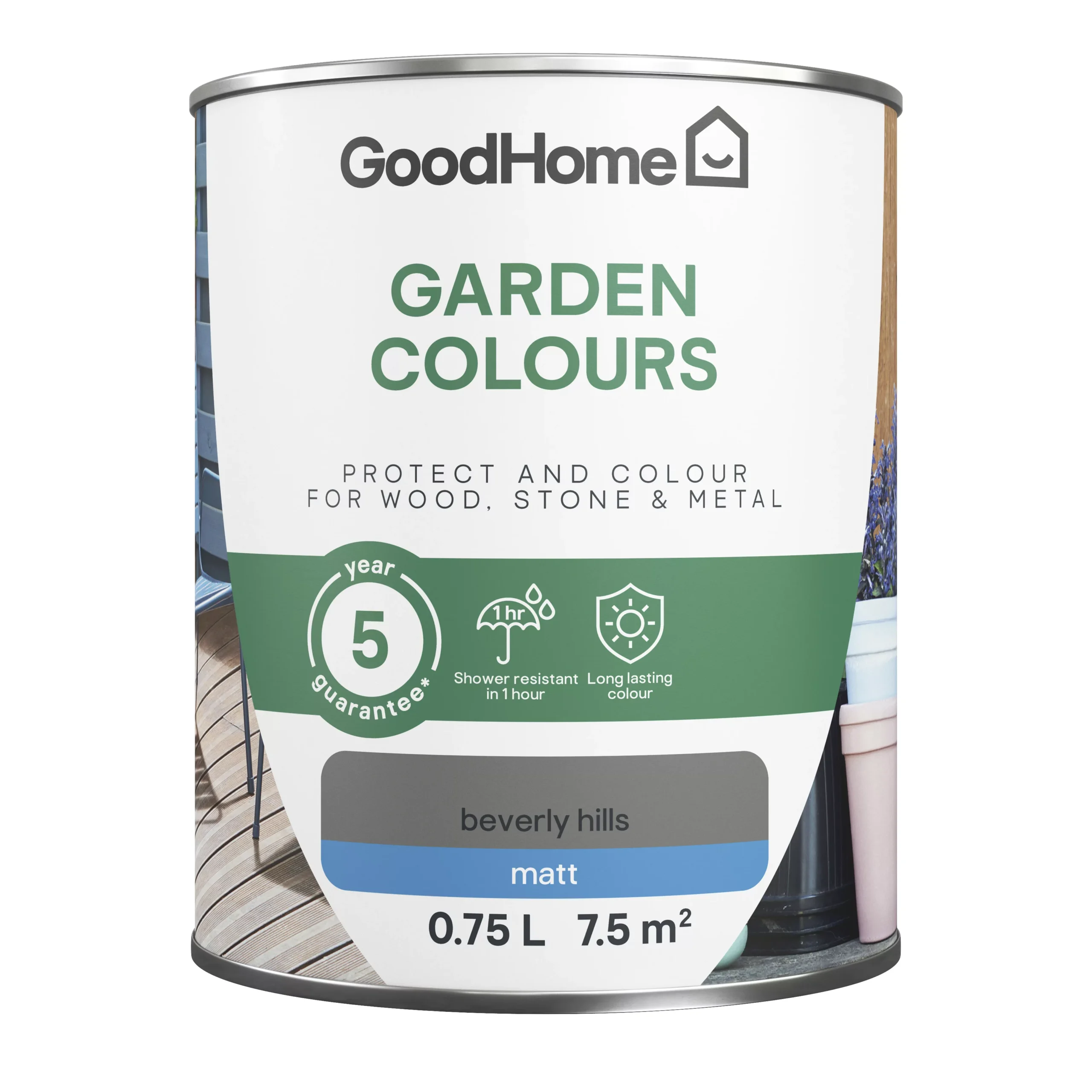 GoodHome Colour It Beverly Hills Matt Multi-surface Paint, 750ml 4 GoodHome Colour It Beverly Hills Matt Multi-surface Paint, 750ml - Image 2