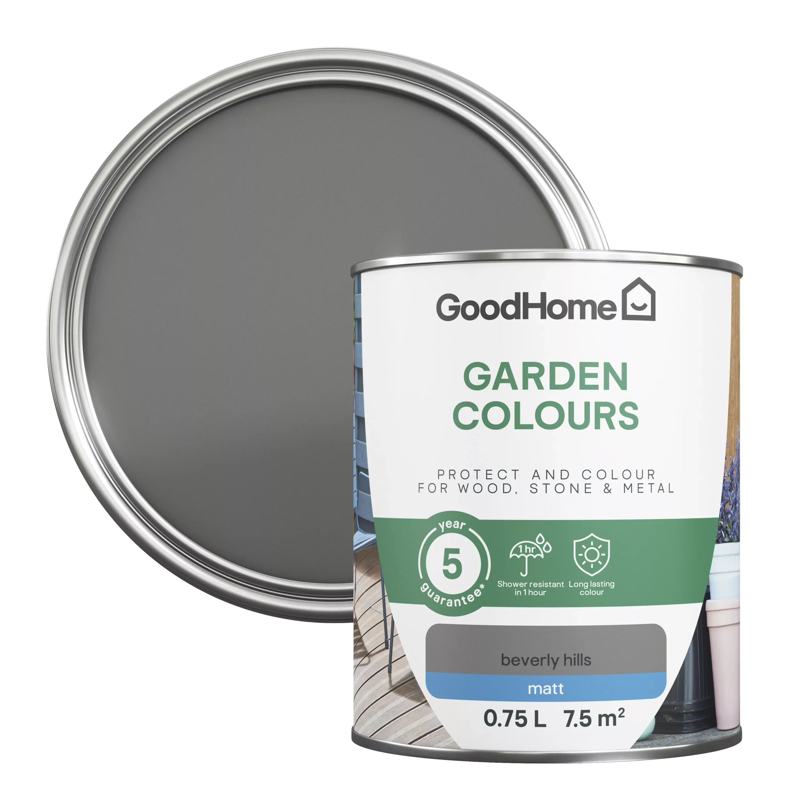GoodHome Colour It Beverly Hills Matt Multi-surface Paint, 750ml 3 GoodHome Colour It Beverly Hills Matt Multi-surface Paint, 750ml