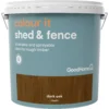 GoodHome Colour It Dark Oak Matt Fence & Shed Stain, 9L 1 GoodHome Colour It Dark Oak Matt Fence & Shed Stain, 9L -Trade Points goodhome colour it dark oak matt fence shed stain 9l5036581089184 02c
