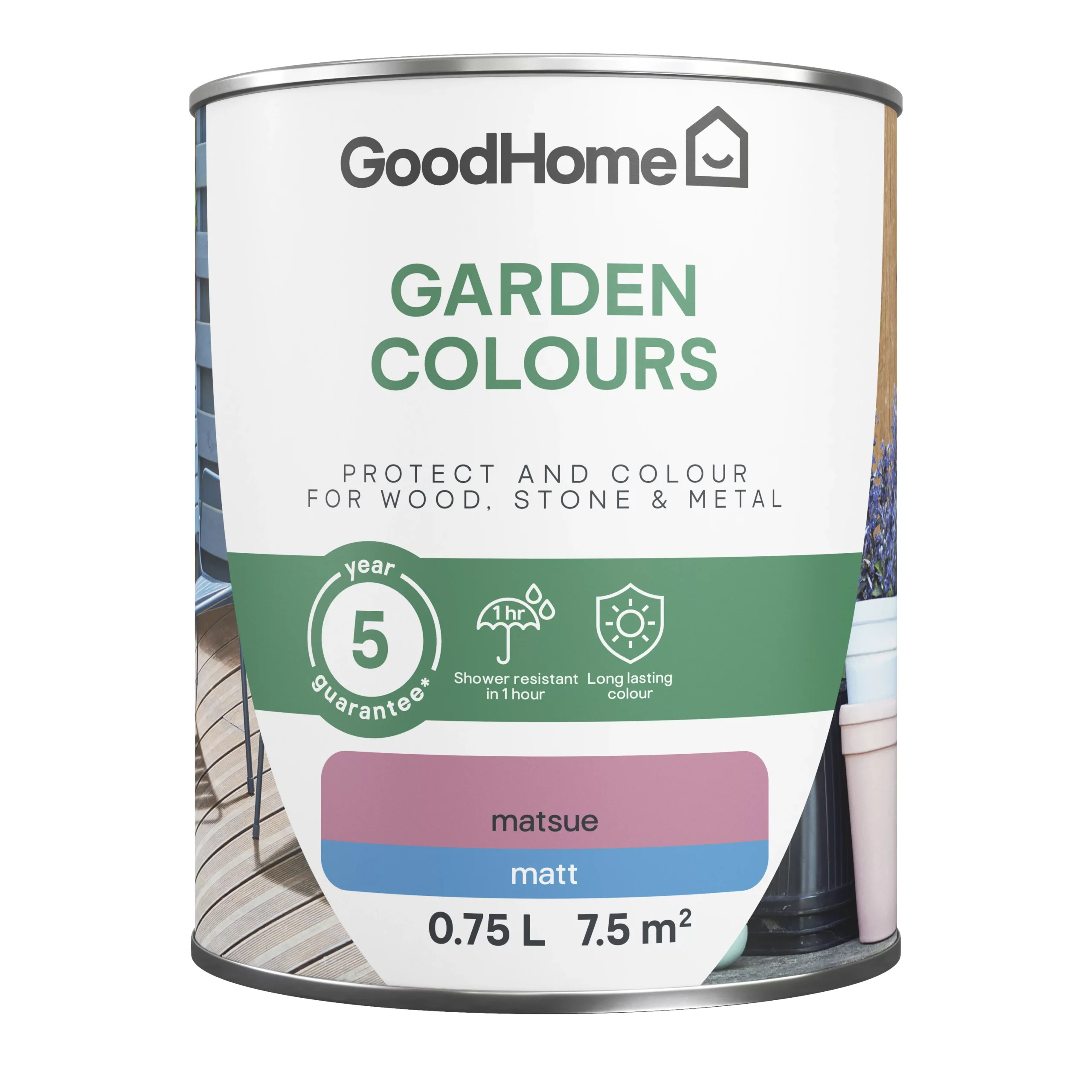 GoodHome Colour It Matsue Matt Multi-surface Paint, 750ml 4 GoodHome Colour It Matsue Matt Multi-surface Paint, 750ml - Image 2