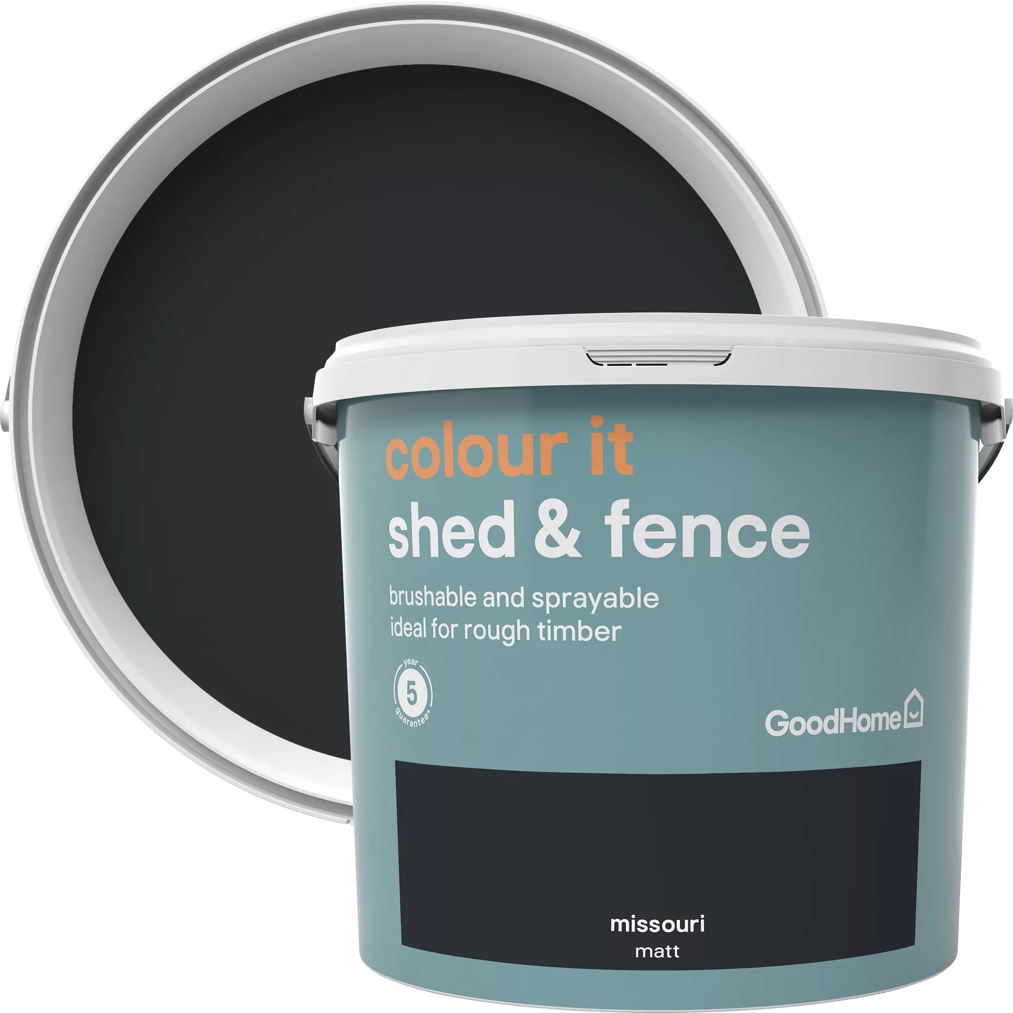 GoodHome Colour It Missouri Matt Fence & Shed Stain, 5L 4 GoodHome Colour It Missouri Matt Fence & Shed Stain, 5L - Image 2