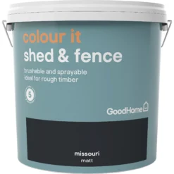 GoodHome Colour It Missouri Matt Fence & Shed Stain, 9L