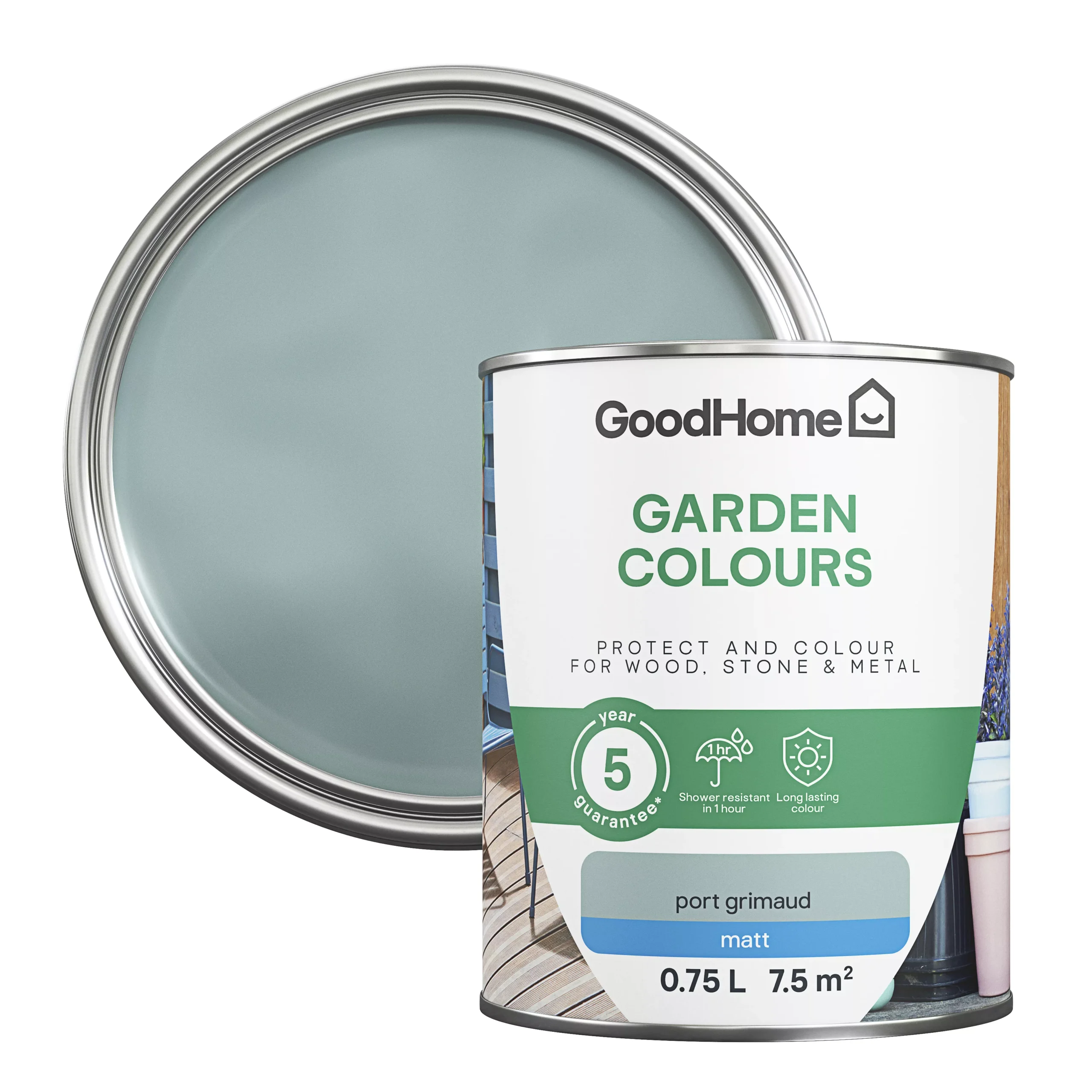 GoodHome Colour It Port Grimaud Matt Multi-surface Paint, 750ml 5 GoodHome Colour It Port Grimaud Matt Multi-surface Paint, 750ml - Image 3