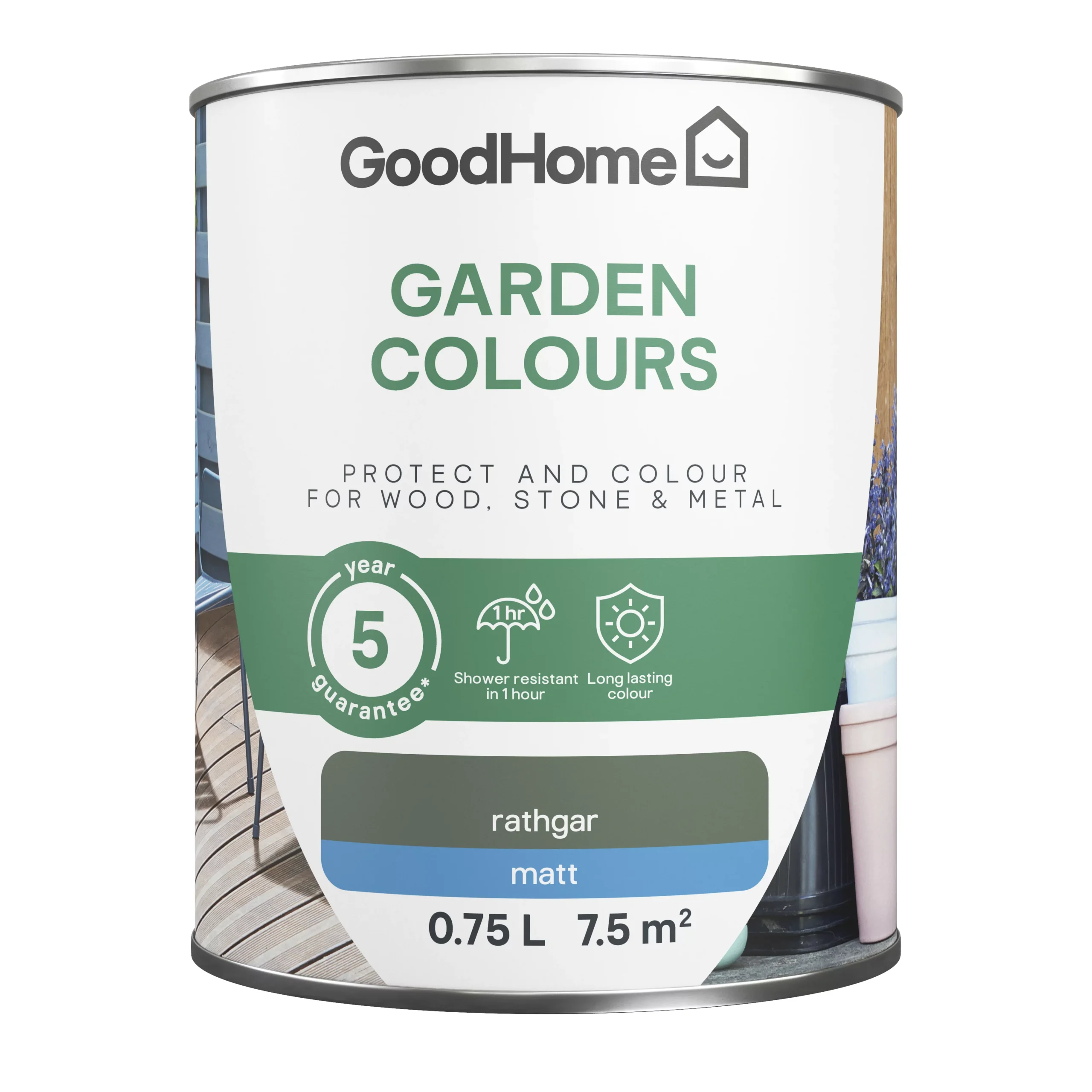 GoodHome Colour It Rathgar Matt Multi-surface Paint, 750ml 4 GoodHome Colour It Rathgar Matt Multi-surface Paint, 750ml - Image 2