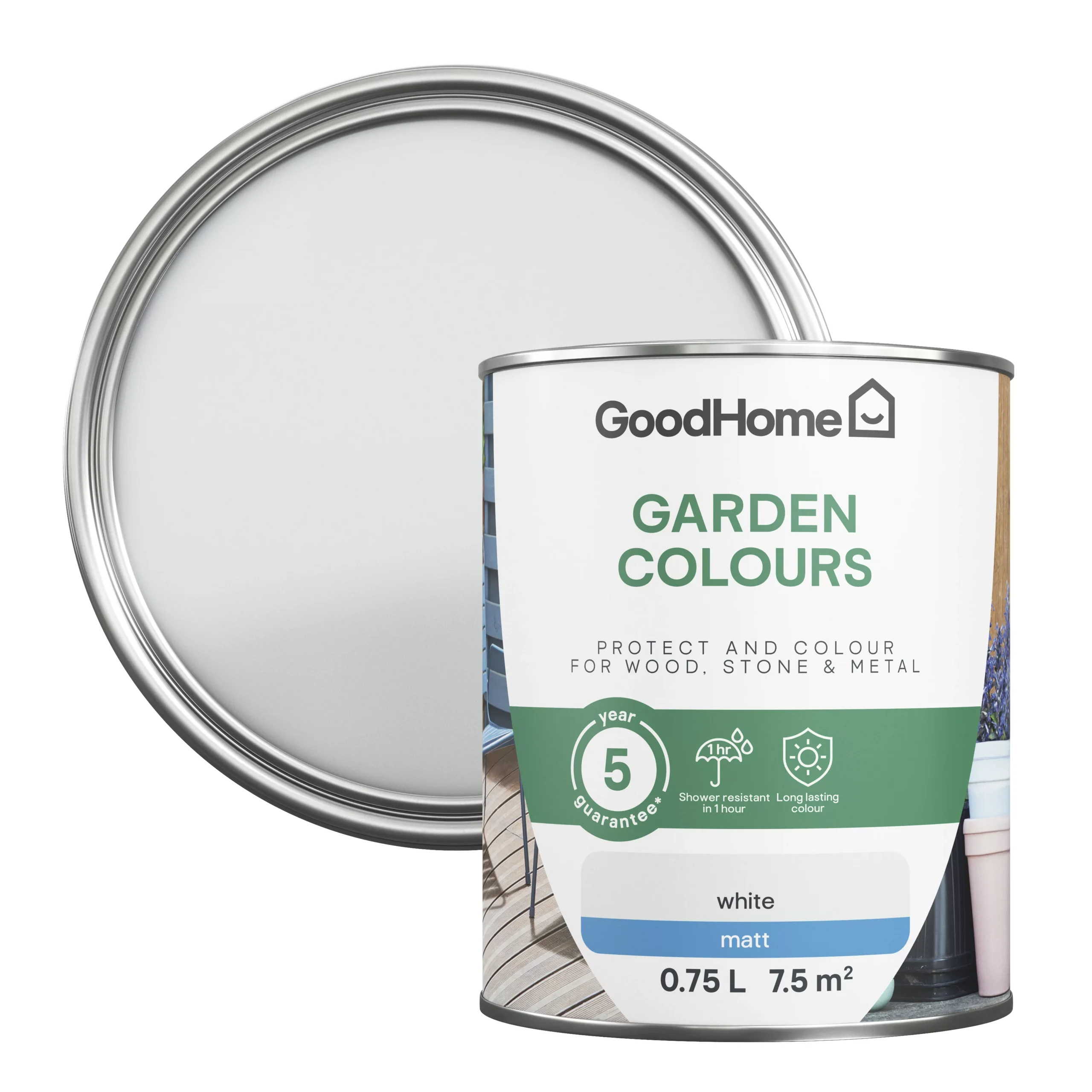 GoodHome Colour It White Matt Multi-surface Paint, 750ml 3 GoodHome Colour It White Matt Multi-surface Paint, 750ml