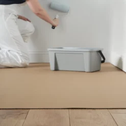 GoodHome Corrugated Paper Dust Sheet, (L)12m, (W)0.6m -Trade Points goodhome corrugated paper dust sheet l 12m w 0 6m5059340015262 31i