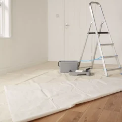 GoodHome Cotton Dust Sheet, (L)4m, (W)3m 8 GoodHome Cotton Dust Sheet, (L)4m, (W)3m -Trade Points goodhome cotton dust sheet l 4m w 3m5059340015309 31i