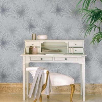 GoodHome Cressy Grey Starburst Glitter Effect Textured Wallpaper 4 GoodHome Cressy Grey Starburst Glitter Effect Textured Wallpaper - Image 2