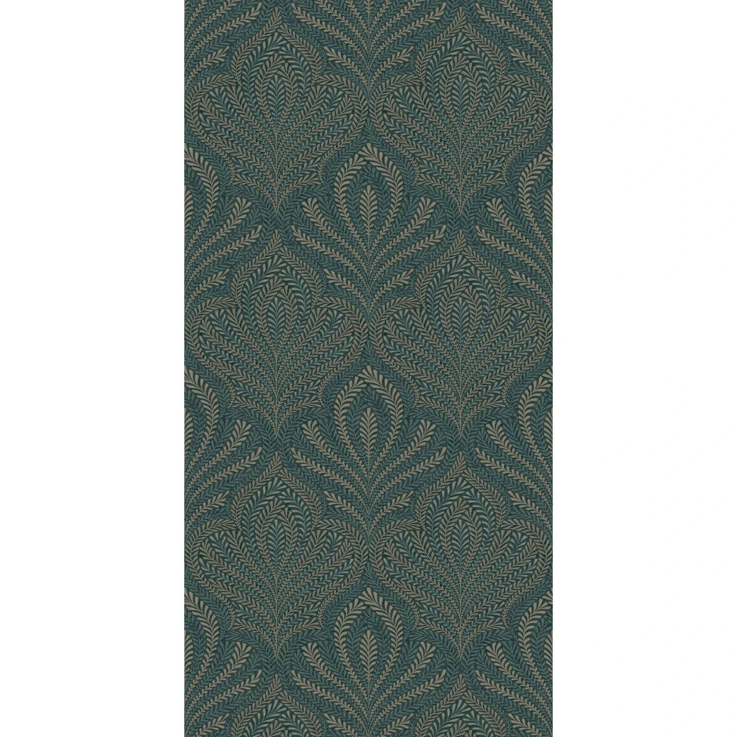 GoodHome Danbu Dark Teal Ornamental Metallic Effect Textured Wallpaper 5 GoodHome Danbu Dark Teal Ornamental Metallic Effect Textured Wallpaper - Image 3
