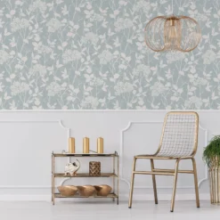 GoodHome Danesfield Blue Leaves Smooth Wallpaper -Trade Points goodhome danesfield blue leaves smooth wallpaper5059340410692 21i