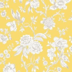 GoodHome Davenham Yellow Floral Metallic Effect Smooth Wallpaper 8 GoodHome Davenham Yellow Floral Metallic Effect Smooth Wallpaper -Trade Points goodhome davenham yellow floral metallic effect smooth wallpaper5059340410487 38c