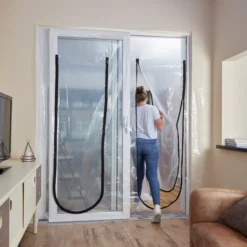 GoodHome Double Doorway Dust Guard -Trade Points goodhome double doorway dust guard5059340015330 41i