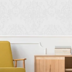 GoodHome Dovenby Grey Damask Silver Effect Textured Wallpaper 12 GoodHome Dovenby Grey Damask Silver Effect Textured Wallpaper -Trade Points goodhome dovenby grey damask silver effect textured wallpaper5059340410500 21i