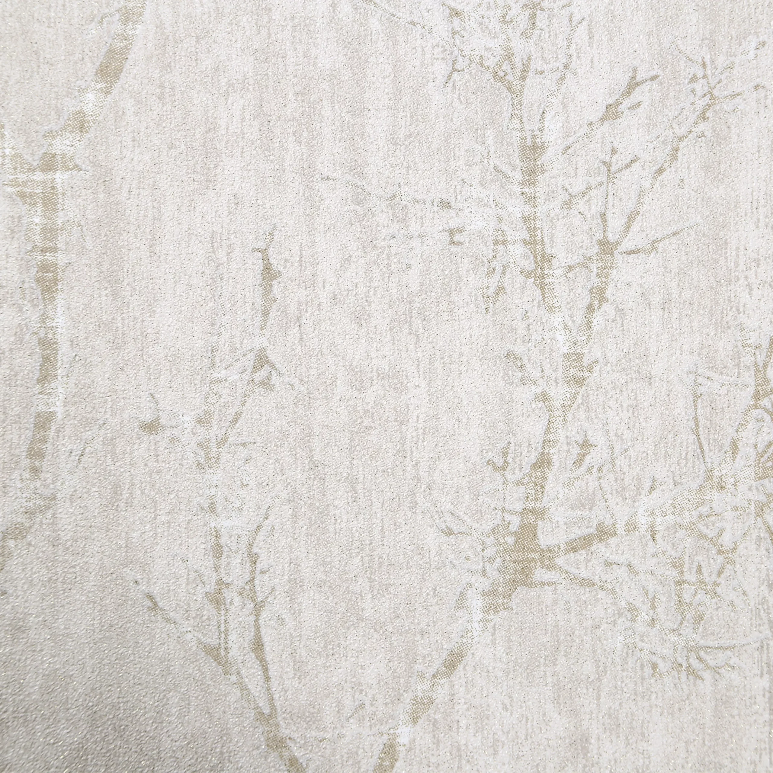 GoodHome Drave Beige Tree Glitter Effect Textured Wallpaper 5 GoodHome Drave Beige Tree Glitter Effect Textured Wallpaper - Image 3