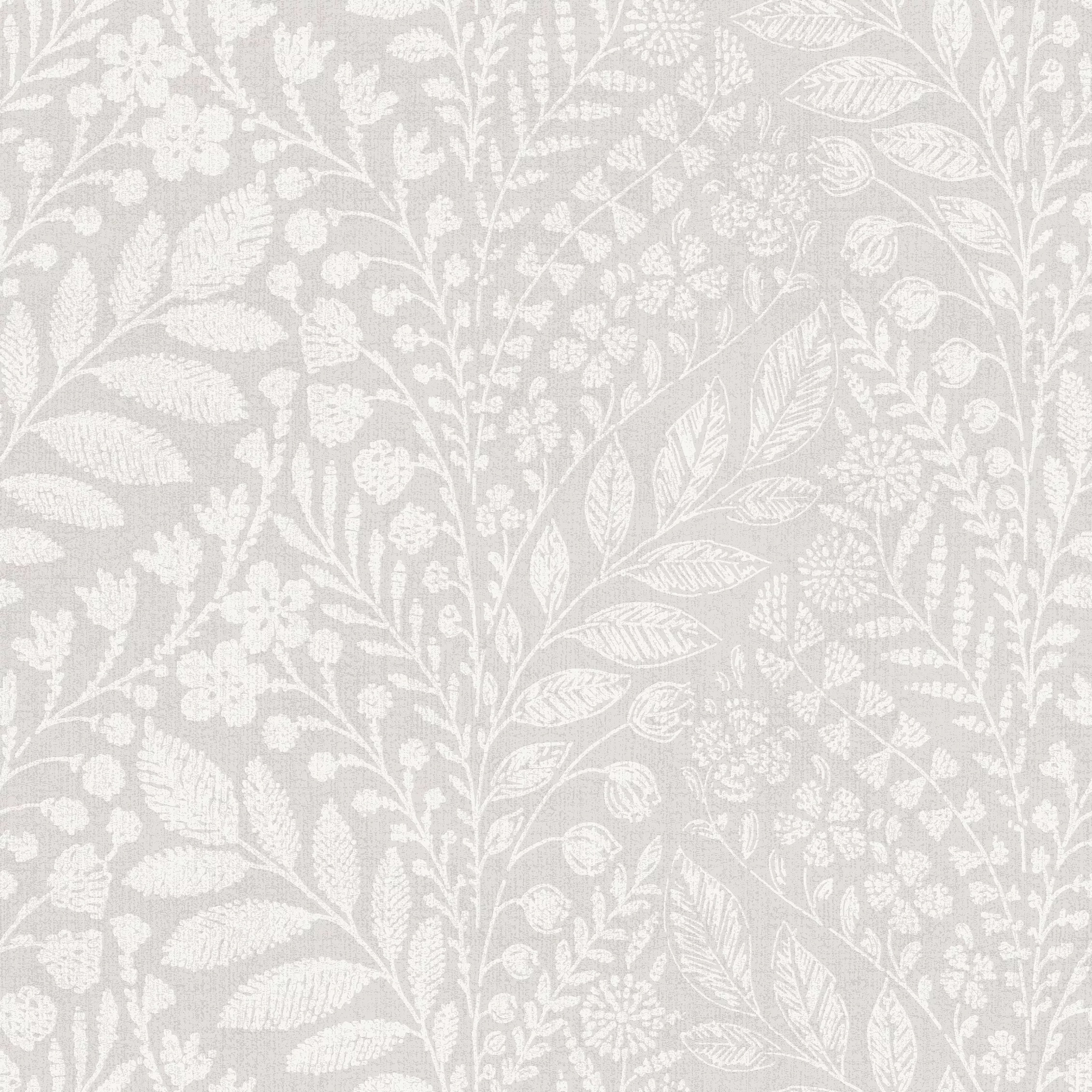 GoodHome Dryade Grey Leaves Textured Wallpaper 4 GoodHome Dryade Grey Leaves Textured Wallpaper - Image 2