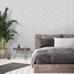 GoodHome Duble Grey Cranes Textured Wallpaper 7 GoodHome Duble Grey Cranes Textured Wallpaper -Trade Points goodhome duble grey cranes textured wallpaper5059340409092 01i
