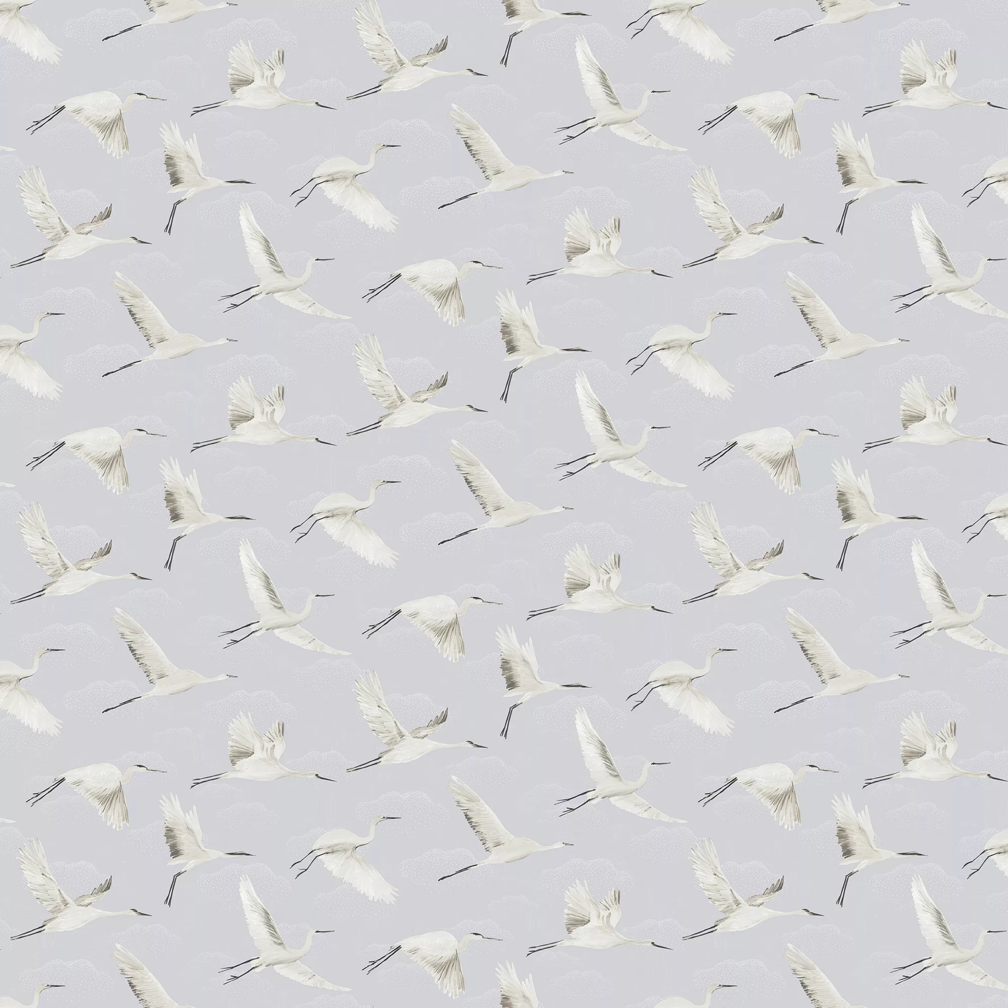 GoodHome Duble Grey Cranes Textured Wallpaper 3 GoodHome Duble Grey Cranes Textured Wallpaper