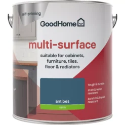 GoodHome Durable Antibes Satin Multi-surface Paint, 2L 8 GoodHome Durable Antibes Satin Multi-surface Paint, 2L -Trade Points goodhome durable antibes satin multi surface paint 2l3663602586227 02c