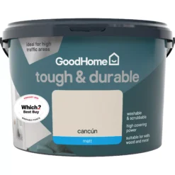 GoodHome Durable Cancun Matt Emulsion Paint, 2.5L -Trade Points goodhome durable cancun matt emulsion paint 2 5l3663602412298 02c