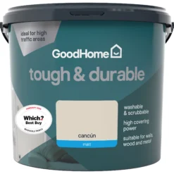 GoodHome Durable Cancun Matt Emulsion Paint, 5L 8 GoodHome Durable Cancun Matt Emulsion Paint, 5L -Trade Points goodhome durable cancun matt emulsion paint 5l3663602593904 02c